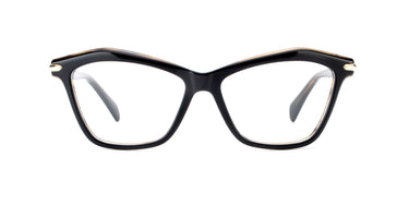 Women Vista Eyeglasses: Megan -Black - SpaceSMART Eye Clinic (Front View)